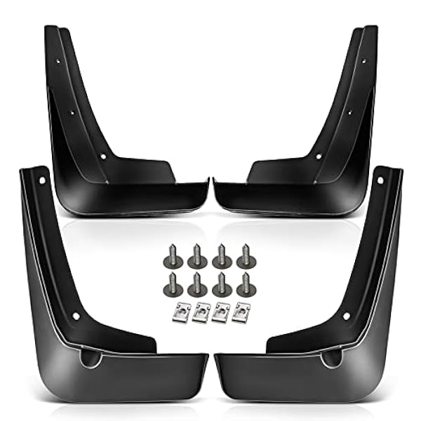 A-Premium - Guardabarros para Chevrolet Equinox 2018-2019 (parte delantera y trasera, 4 piezas)